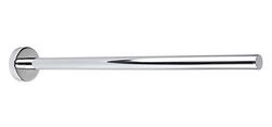 INDA STYL Single Towel Holder, Stainless Steel, White, 40 x 5 x 5 cm