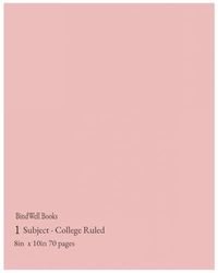 Blind Well, College , Notebook, Lined, 70 pages, 8x10