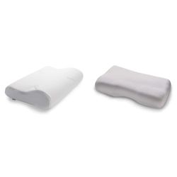TEMPUR set di cuscini con imbottitura e federa, cuscino Original taglia Junior con federa in jersey (platino)