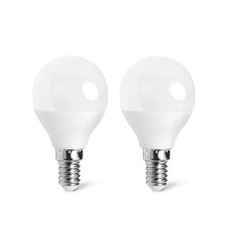 VoltShine Bombilla LED G45 E14 3W - Pack de 2, bajo consumo, luz cálida, ideal para iluminación decorativa y ambientes acogedores.