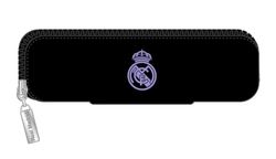 Smalle etui van siliconen Real Madrid 1. Uitrusting 22/23, 200 x 20 x 55 mm, zwart en wit, Standaard