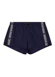 Emporio Armani Heren Denim Tape Shorts voor heren, Eclipse, maat 48, Eclipse, 48