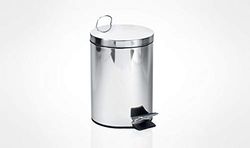 Mar Plast A55000 Poubelle à pédale INOX, 5L, 280 x 270 x 205 mm