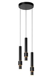 LUCIDE MARGARY - Suspension - Ø 28 cm - LED Dim. - 3x4W 2700K - Noir