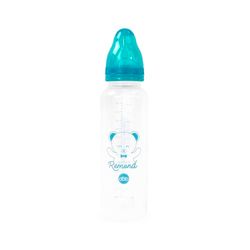 dBb Remond Biberon Regular Air 360 ml de polipropileno – Chupete anticólico de silicona – 3 caudales variables – 2ª edad, 4 meses + – Fabricación francesa – Turquesa