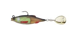 Berkley Pulse Realistic Flash; leurre de pêche en Plastique Souple avec Lame tournante; Imitation de Poisson-appât pour brochet, Perche et Sandre, Les pêcheurs au Lancer et à la traîne, 9cm, Bleak