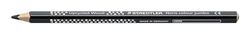 Staedtler Lápices de colores Noris colour jumbo, forma triangular ergonómica, mina inastillable y suave, fabricado con madera reciclada, color intenso, 12 lápices de colores negros en estuche de