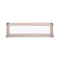 Asalvo Barreira de 150 cm para cama de 150 cm, proteção antiquedas, para crianças, rebatível, bolsa de transporte, design extra alto, dobrável e portátil, fixação segura, estrelas bege