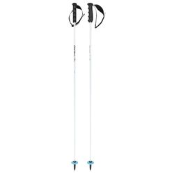 HEAD Worldcup Rebels Carbon Bâtons de Ski Unisexe, Blanc/Noir/Bleu Rapide, 140 cm
