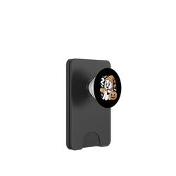 Divertido y lindo fantasma bebiendo café Halloween fantasma helado café PopSockets PopWallet para MagSafe