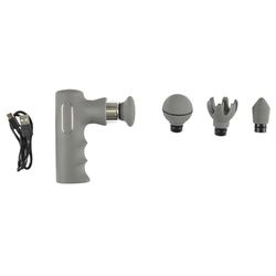 SENSLY, SB0044, Pistola per Massaggio Nera, Design ergonomico, Tecnologia a percussione, Batteria a Lunga Durata, Accessori Versatili, Silenzioso, Allevia i dolori muscolari