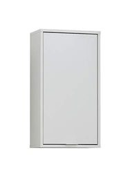 FMD Möbel Szafka łazienkowa, drewno, biała, 37 x 68 x 17 cm, szafka ścienna, drewno, 37 x 68 x 17 cm