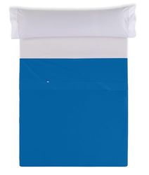 Sábana SABANA ENCIMERA color azul imperial - Cama de 150/160 50% algodón / 50% poliéster - 144 hilos