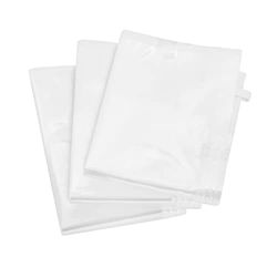 Wenko 52630100 Vacuümzakkenset, 6-delige set, ruimtebesparende vacuüm kledingopslag, polyethyleen, 3 x (55 x 90 cm) + 3 x (80 x 100 cm), transparant