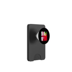 Inglés Portugués Media Bandera Inglaterra Portugal Jersey PopSockets PopWallet para MagSafe