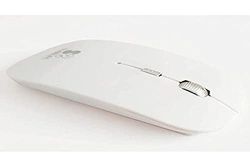 SUBBLIM Mus platt vit trådlös mus Bluetooth platt 20 mm kompakt tjocklek