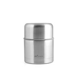 Inoxpran 969 Portavivande in Acciaio Inox, Adatto ad Ogni Pietanza, capacità 0,50 L, Mantiene Il Caldo e Il Freddo, con Coperchio Che Funge da Tazza, 10x10x14 cm