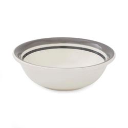 Potter's Stripe Set of 4, 13cm Bowls, Grey