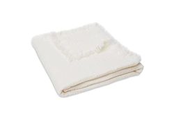 Jollein 521-511-66041 Couverture pour bébé Muslin Fringe Ivoire (75 x 100 cm)