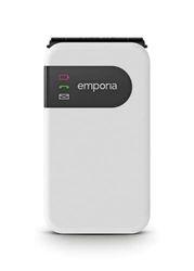 Emporia SIMPLICITYglam 2G Telefono cellulare 2G, ampio display interno, tasti grandi e ben visibili, tasto SOS, base di ricarica inclusa