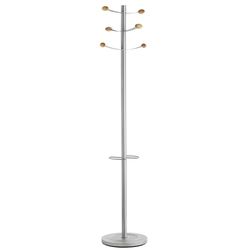 Unilux Coat Stand, Metal Grey, 59.3 x 33 x 175 cm