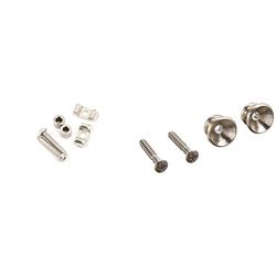 Fender 099-4910-000 Cavi guida cromati vintage/standard & 099-4915-000 Bottoni originali con cinturino vintage