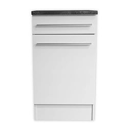 Stella Trading Jazz - Moderno Mueble Inferior para Cocina en Blanco, Espacioso Mueble de Cocina con Mucho Espacio de Almacenamiento, 50 x 90 x 60 cm (Ancho x Alto x Profundo)