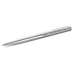 Swarovski Stylo à Bille Crystal Shimmer, Ton argenté, Métal chromé