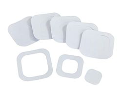 WENKO Anti-slip stickers vierkant, 6 transparante anti-slip stickers, antislip pads voorkomen uitglijden in bad en douche, zelfklevend, hoogwaardige, gestructureerde kunststof, elk 10 x 10 cm