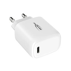 ANSMANN Caricabatterie per iPhone 20 W – Porta USB C con Power Delivery 3.0, compatibile con iPhone 12/12 Mini/12 Pro/12 Pro Max, Galaxy, Pixel 4/3, iPad Pro, AirPods Pro
