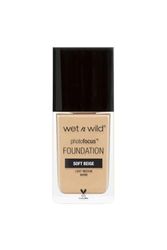 Wet n Wild, Base de Maquillaje Photo Focus Matte, Alta Cobertura, Ajuste de Luz para un Look Sin Marcas Blancas y Apto para Fotos, Acabado Mate, Vegano, Beige Suave