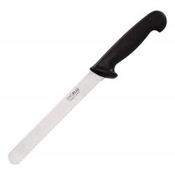 Hygiplas Cuchillo de pan 20,5cm negro