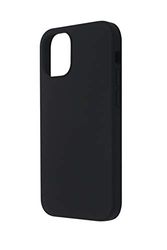 QDOS TOUCH Silicone Case with Microfibre Lining & Raised Bevel Edges for iPhone 12 Pro Max - Black