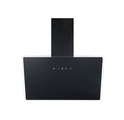 Respekta Hotte aspirante sans hotte/hotte inclinée 80 cm/boîtier métallique avec écran en verre noir/fonction évacuation et recyclage de l'air / CH112080S / A++ / 39-61 dB