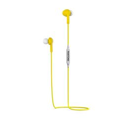 Celly Pantone Stereo BTH Auricolari Bluetooth, Cuffiette Auricolari con Microfono Integrato, Controllo Remoto e Tecnologia Multipoint, Compatibile con Multi Dispositivi, Giallo