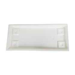 The HC Companies SVN18000A10 Venetian Flower Box Saucer, 18", White