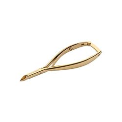 Aba Group Pince cosmétique 11,5 cm, pince à deux ressorts, doré, 4 mm (1149), ciseaux à cuticules, outils de manucure, pédicure
