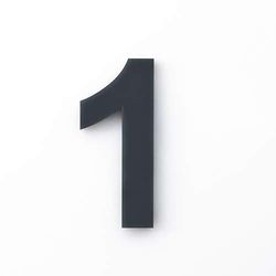 Meinplexi Z1-25 House Number Acrylic, Anthracite RAL: 7016, one Size