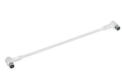 Axing SAK04102 F-Quickfix patchkabel 40 cm coaxkabel met F-hoekstekker wit