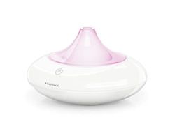 Soehnle Design Aroma Diffusore Ravenna in bianco con tecnologia di nebulizzazione a ultrasuoni, nebulizzatore per la profumazione con acqua e olio profumato, diffusore di aromi con cambio di colore