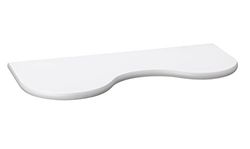 King Collection M1106020/B Étagère Enfant Vague en MDF Verni, Blanc