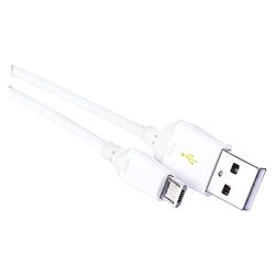 EMOS SM7004W USB-kabel 2.0, A Micro B-stekker, 1 m kabellengte, High Speed gegevensoverdracht 480 Mbit/s, te gebruiken als oplaadkabel/aansluitkabel, zwart
