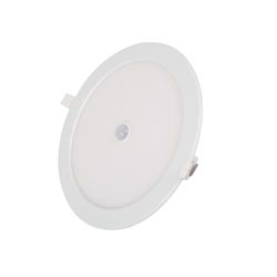 VoltShine Downlight LED empotrable redondo 24W con sensor, luz blanca para iluminación interior y ahorro energético.