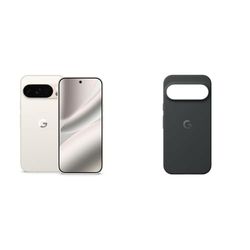 Google Pixel 10 Pro - Unlocked Android Smartphone with Gemini, Triple Rear Camera System, 24+ Hour Battery and 6.3" Super Actua Display - Porcelain, 128GB+Case