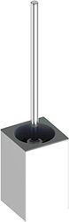 KEUCO Toilet Brush Set Made of Metal, High-Gloss Chrome-Plated, Toilet Brush with Holder, Wall Mounted for Bathroom and Guest Toilet, Toilet Brush, Edition 90