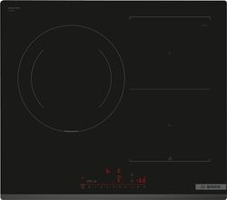 Bosch Placa de Inducción, 60 cm, Serie 6, CombiInducción y Zona de 28 cm, Electrónica DirectSelect, PerfectFry, Home Connect, Negro, PVJ631HC1E