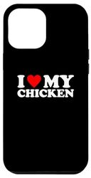 Carcasa para iPhone 15 Plus I Love My Chicken, I Heart My Chicken