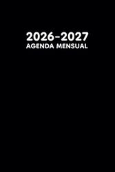 Agenda Mensual 2026-2027: 2 Años Calendario Anual de Enero 2026 a Diciembre 2027 - 1 Mes para 2 Páginas