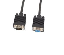 lanberg Cable VGA Macho HEMBRA FERRITA Negro 3 M