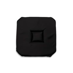Soleil d'ocre Alix Cojin de Silla Gobelin, 40 x 40 x 3 cm, Negro